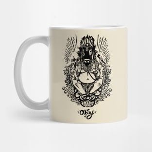 Western Ganesh - Black Line Mug